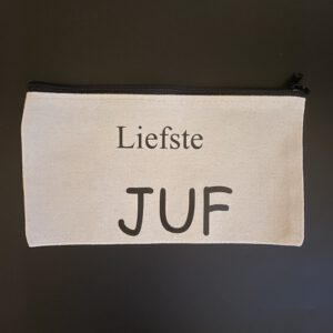 Canvas etui liefste juf