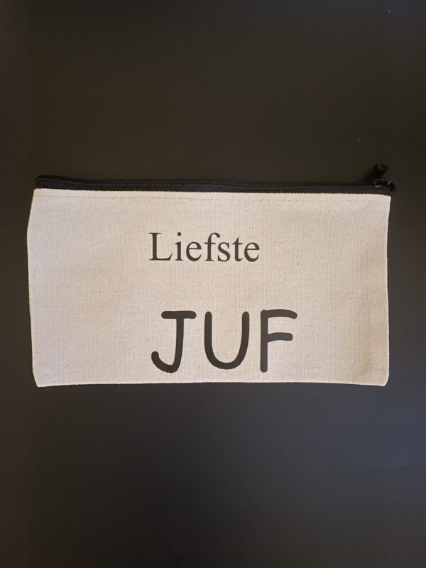 Canvas etui liefste juf